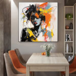 Modern Graffiti Aesthetic Wall Art Banksy Portrait Hand Painted Oil Painting On Canvas Vintage Room Home Bar Cafe Decor Kawaii Room Decor - Image 3