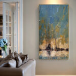 Vintage Pirate Ship In The Sea Canvas Painting Black Sailing Ship Hand Painted Oil Painting Home Decor Living Room Wall Art Decor - Image 2
