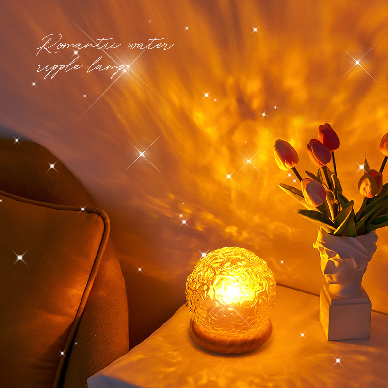 a2f8b61f-55c2-4d9e-a10b-0cae07dcf02f.jpg Projector Small Night Lamp Bedside Water Ripple Atmosphere Home Decor - Image 1
