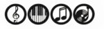 Black Music Notes Wooden Wall Home Decor - Image 2