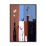Handmade Oil Painting Canvas Wall Art Decoration Retro Abstract For Home Room Decor Rolled Frameless Unstretched Painting - Image 4