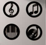 Black Music Notes Wooden Wall Home Decor - Image 4